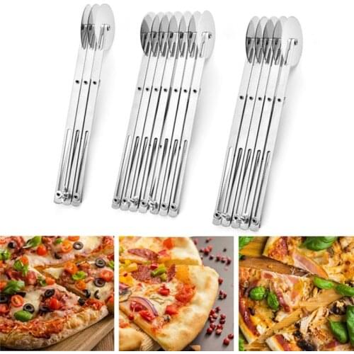 3/5/7 Wheels Cutter Dough Divider Side Pasta K3/5/7 Wheels Cutter Flexible Dough Divider Side Pasta Knife Adjustable Stainless S