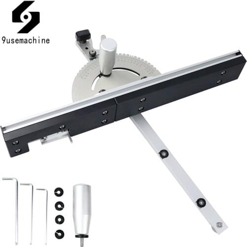 450mm Woodworking Router Miter Gauge Table Sawing Assembly Ruler With T-track For Table Saw Router DIY Carpentry Tools