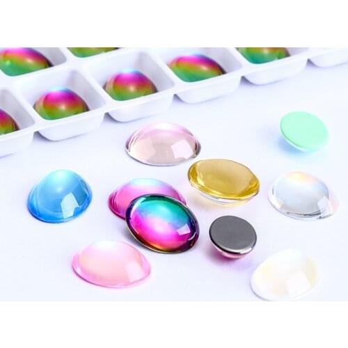 6-14mm Oval Rhinestone Decoration K9 Glass Crystal Stone Flat Back Clothing Decoration Stones Nail Art Rhinestone DIY Strass