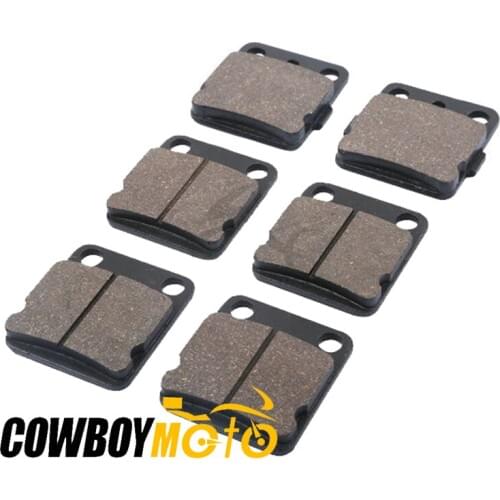 6pcs/set Motorcycle Front Rear Brake Pads For Yamaha YFZ 350 A / B / D / E / F BANSHEE 1990 - 2006 2000 1999 1998 1997 1996 1995