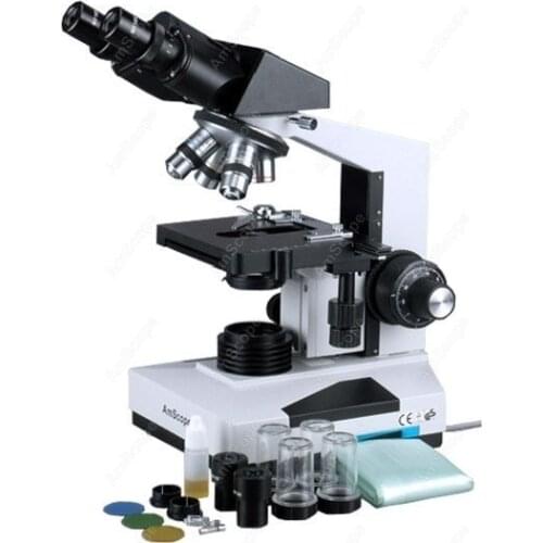 Binocular Compound Darkfield Microscope--AmScope Supplies 40x-2000x Binocular Compound Darkfield Microscope B490B-DK
