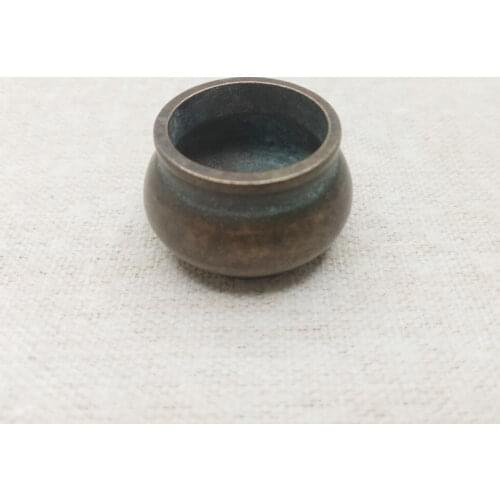 Household mini pure copper small incense burner indoor dehumidification incense pedestal classical crafts