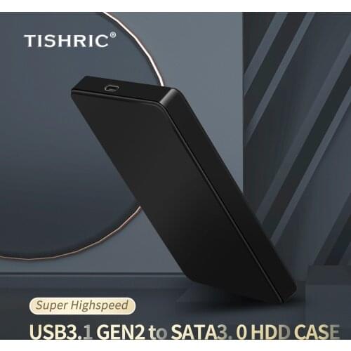 TISHRIC 2.5 Inch Hdd Case Type C To Sata Hard Disk Case For Hard Drive Box Hdd Enclosure External Hard Drive Case Support 8 TB