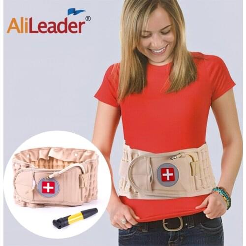 Alileader Decompression Lumbar Support Belt Back Brace For Lower Back Pain Relief Lumbar Air Traction Device For Back Muscles