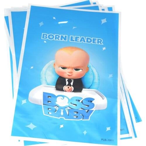Kids Favors Baby Shower Supplies Baby Boss Theme Loot Bags Happy Birthday Events Party Decoration Gifts Bags 20pcs/pack