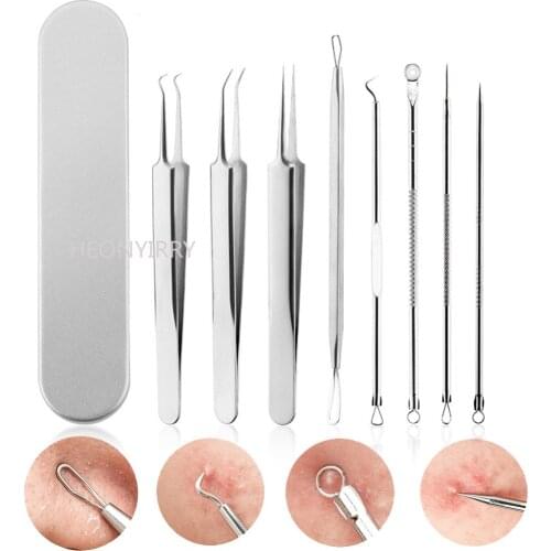 Acne Pin Pimple Extractor Risk Free Pimple Pin Stainless Steel Blackhead Remover Pimple Extractor Facial Care Tools