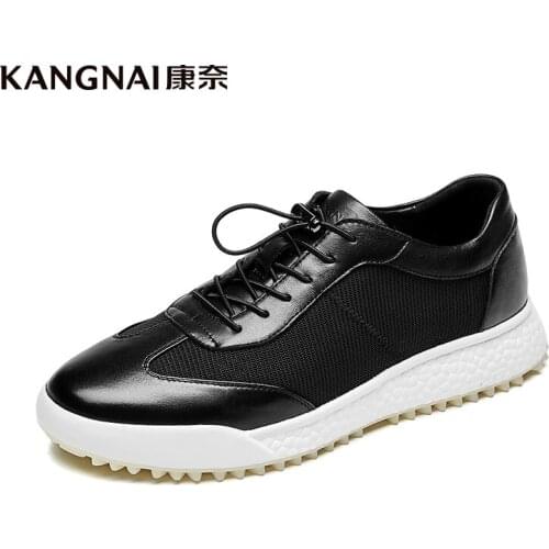 KANGNAI Men's Leather Sneakers
