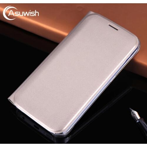 360 Leather Cover Flip Case For Samsung Galaxy S6 Edge S6edge S 6 SM G920 G925 G920F G925F SM-G920F SM-G925F Phone Wallet Case