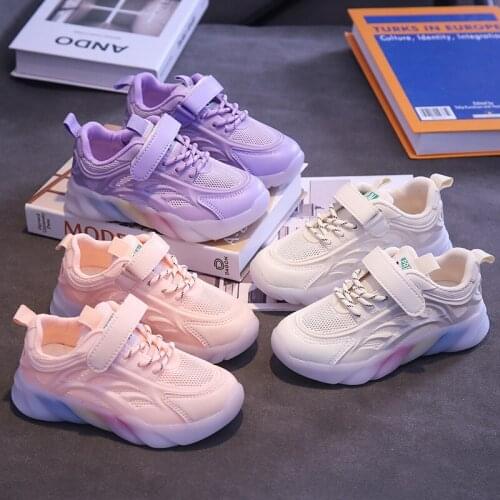 Cute Sneakers kids baby shoes girls Children Casual toddler Sports for girls 2 to 7 years old student flat