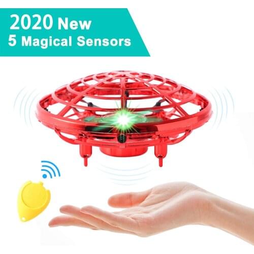 Mini Drone UFO RC Drone Hand Operated RC Helicopter Quadrocopter Infrared Induction Aircraft Flying Ball Toys For Kids