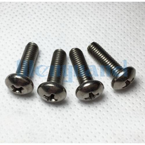 LOT 20 M3/4/5/6 TA2 GR2 Ti Titanium Round Pan Cap Cross Recess Screw Bolts
