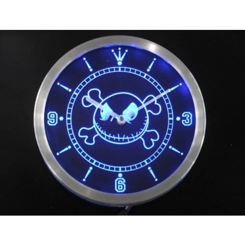 Nc0215 Nightmare Before Christmas Jack Neon Light Signs LED Wall Clock