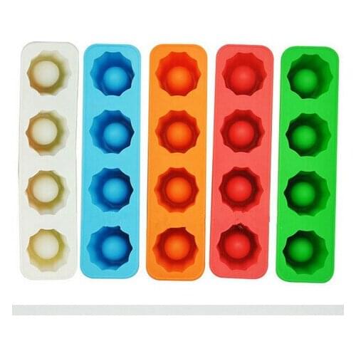 New Arrive ICE TRAY Cup Silicone Ice Cube Colorful DIY Popsicle Mold Ice Wine Glass Baking Tools