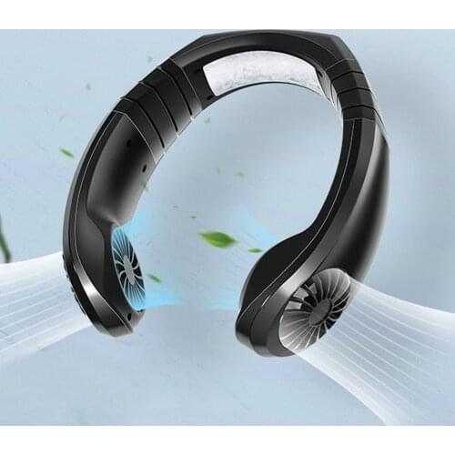 Hanging Neck Cooling Fan Multi-functional 3 Gears Adjustable Portable USB Rechargeable Home Summer Silent Sports Air Cooler