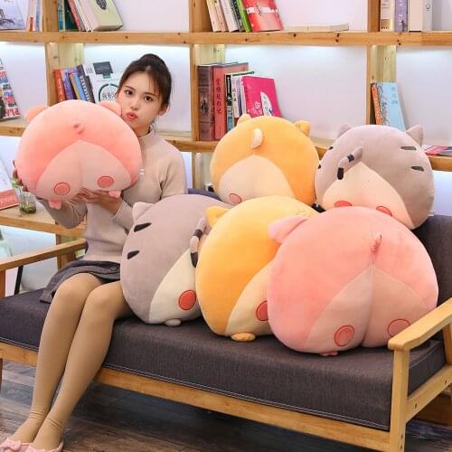 1pc 40/50cm Cute Creative Plush Toy Big Doll Sofa Pillow Cushion Sleeping Corgi Ass Pillow Bed Girl Birthday Gift
