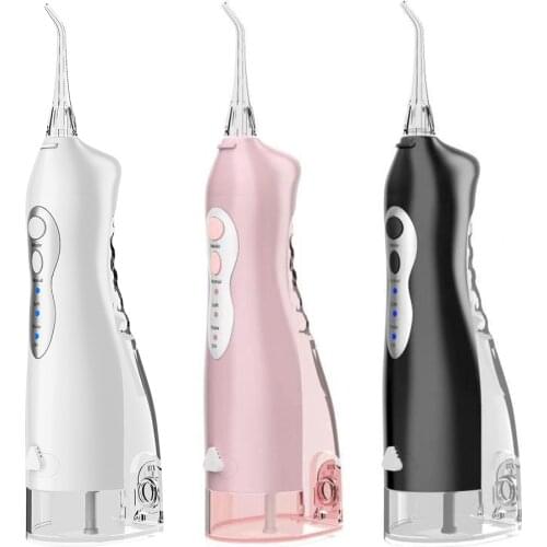 Portable Oral Irrigator Usb Rechargeable 3Mode Water Flosser Dental Water Jet 200ML Water Tank Waterproof Electric Teeth Cleaner