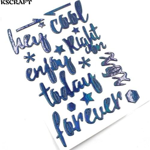 KSCRAFT Enjoy Today Self- adhesive Chipboard Sticker for Scrapbooking/ DIY Crafts/ Card Making Decoration