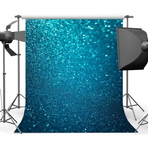 Mehofoto Blue Glitter Background for Photography Bokeh Sparkly Backdrop for Picture Photo Studio Portrait Photo Studio Birthday