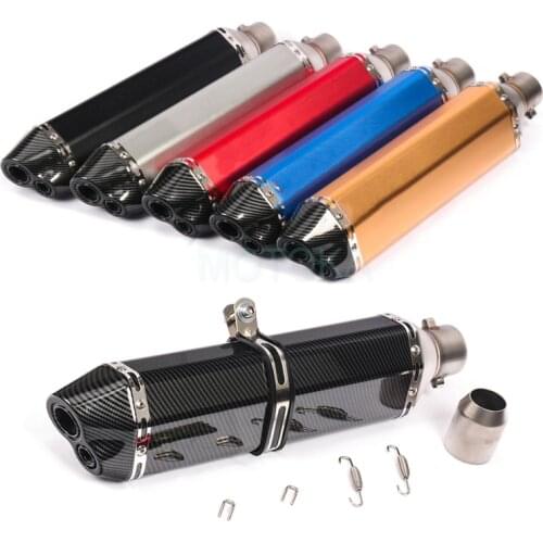 Universal Motorcycle Modified Exhaust Pipe Nmax 155 RC390 WR250 Z250 MT09 Ninja 400 MT07 PCX 125 R6 Bike Muffler Scooter Slip-on