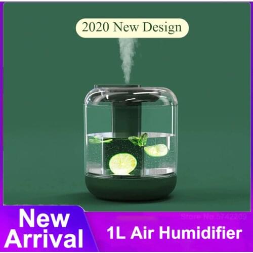 1000ML Wireless Air Humidifier Ultrasonic Cool Mist Makger Fogger 2000mAh Rechargeable Battery USB Water with LED Light