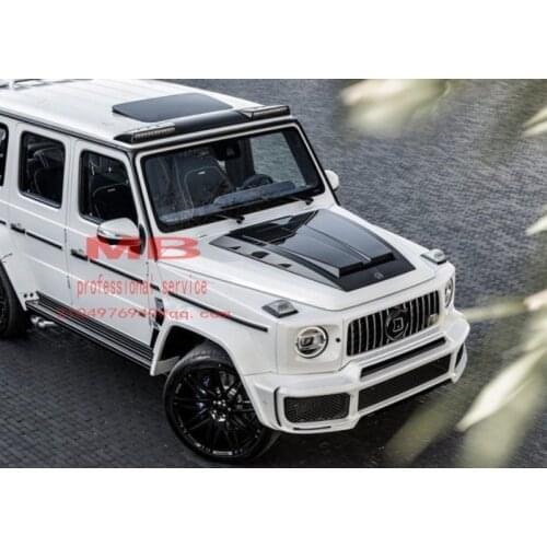 W463A W464 g350 g500 g550 g63 G-class B style dry carbon hood scoop 2018-2020 g wagon bonnet