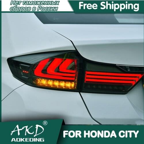 Tail Lamp For Car Honda CITY 2015-2020 City Tail Lights Led Fog Lights DRL Day Running Light Tuning Car Accessories