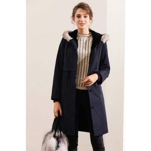 2020 Winter Jacket Women Long Parka Real Coat Big Raccoon Fur Collar Thick Natural Rabbit Lined Hood Parkas Plus Size XXXL