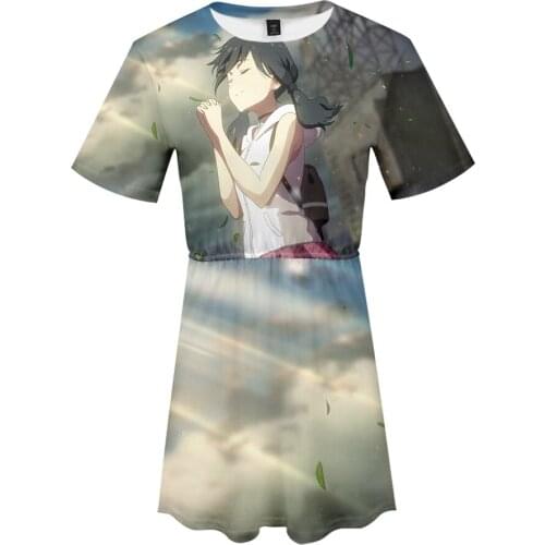 Women Summer A-Line Dress 3D print 2019 Casual Beach Dress Women Dresses Son of the weather dress