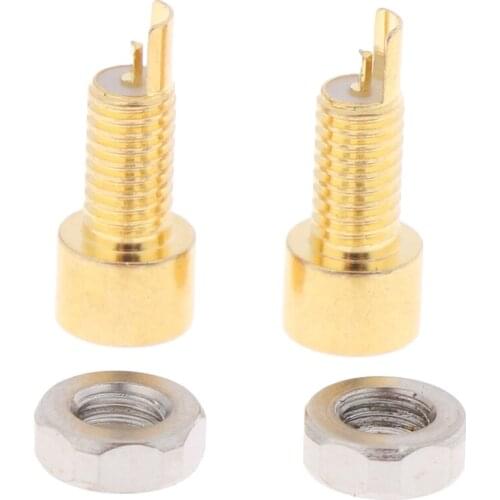 1Pair 3.5mm Gold Plated Pure Copper MMCX Female Jack Solder Wire Connector Plug diameter