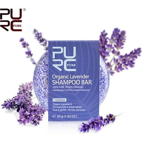 11.11 PURC no chemicals or preservatives Organic Lavender Shampoo Bar and Vegan handmade cold processed hair shampoo Soap