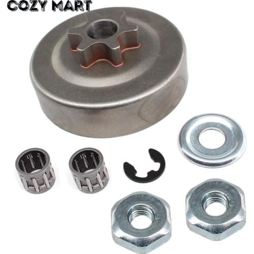 3/8" 6T Clutch Drum Chain Sprocket Kit Needle Bearing For ST 017 018 021 023 025 MS170 MS180 MS210 MS230 MS250 Chainsaw