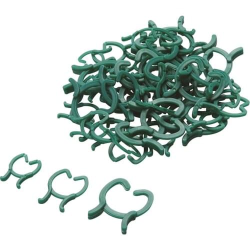 50Pcs/Set Reusable Garden Plant Rings Cane Stake Climbing Grow Support Clips Kit Garden Accessories Plant Support Vine Clips