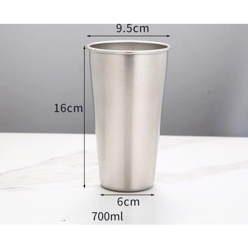50Pcs/Lot 700ml Large Stainless Steel Wine Glasses Portable Beer Key Chain Outdoor Cup Camping Whiskey Travel Set Home Mugs