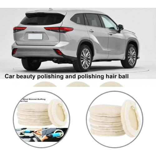 Reusable 6Pcs Lightweight Stone Ceramics Buffer Polishing Pads Soft Buffing Polishing Pads Scratch Resistant for Car