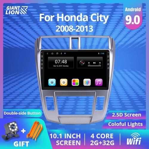 2 Din Android 9.0 Car Radio Multimedia Video Player For Honda City 2008 2009 2010 2011 2012 2013 2014 Navigation GPS Audio 2din