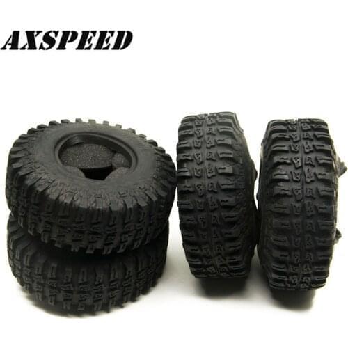 AXSPEED 1.9inch Rubber Tyre Wheel Tires 114mm RC Car Tires for 1:10 Axial SCX10 CC01 RC Rock Crawlers Cars