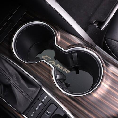 Car Central control tank Cup Holder protection pad Trim Cover Sticker Mat For Camry 2018 2019 2020 8TH Styling accessories