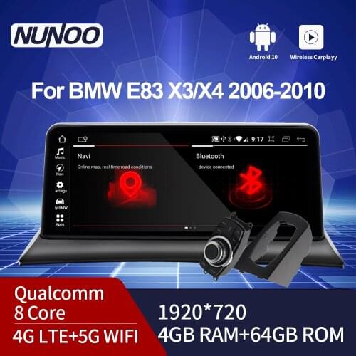 Nunoo Car Multimedia Player Gps Navigation Car Play For BMW X3 Series E83 2004-2010 Radio Android 10 Screen