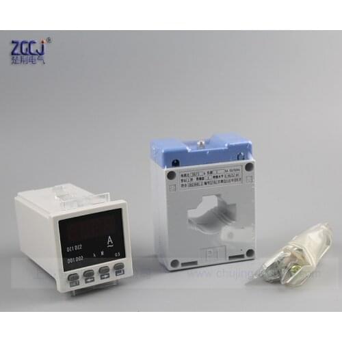 Free shipping !!! 48x48x80mm AC 0-30A Mini current meter digital ampere meter 30A current instrument LED display in stock