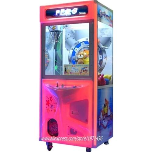 Token Coins Operated Games Illuminated Stuffed Toy Cranes Claw Machine For Shopping Malls