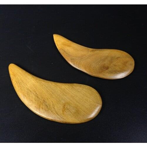 Sandalwood Gua Sha Board Massage Scraper Slimming Guasha Plates Body Care Neck Massage Tool For Back Arm Fragrant Wooden Scraper