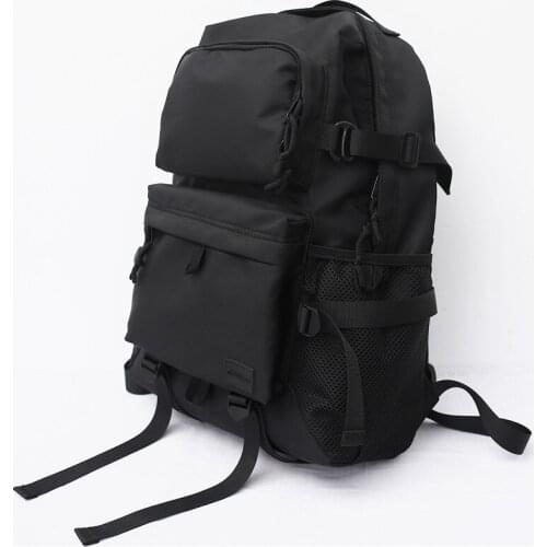 Fashion Unisex Backpack School Backpacks For Men Women Teenage Travel Large Capacity 15.6in Laptop Black Male Female Mochilas