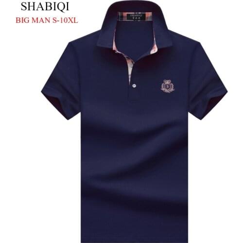 SHABIQI Solid Mens Polo Shirt Men Cotton Short Sleeve Camisas Polo Stand Collar Polo Shirt Men Casual Polos 2019 New