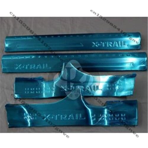 For 2014 2015 2016 Nissan X-Trail T32/Rogue Door Sill Scuff Plate Cover Welcome Pedal Trim Stainless Steel Car Styling Accessory