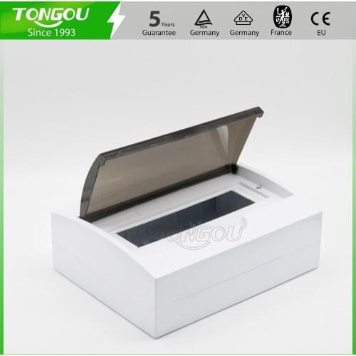 10-12 ways Plastic distribution box for circuit breaker indoor on the wall switch\control with 5 years warranty