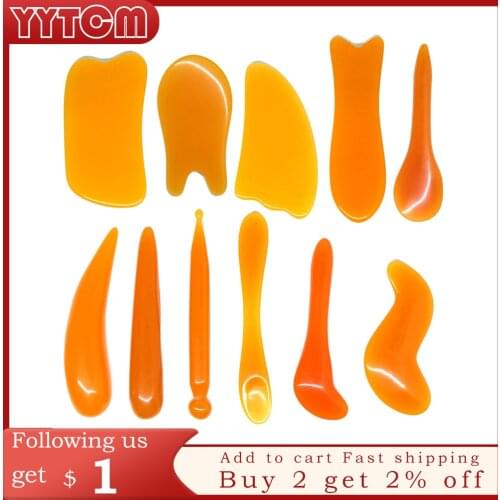 Resin Beeswax guasha Massage Scraping Facial Back Neck Massager Massaging Health Relaxed Anti-cellulite tools