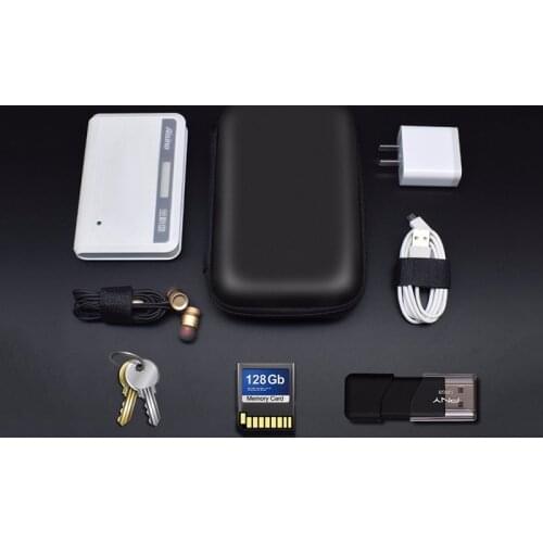 Portable 2.5 Inch Protection Case Hard Disk Drive Zipper Earphone Bag HDD Box Pouch for Data Cable Key Coin SD Card
