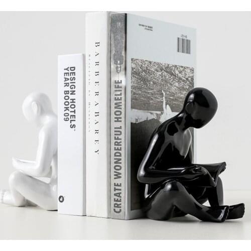 Nordic creative minimalist book reader book by art ceramic book holder study office desktop home decoration book stand