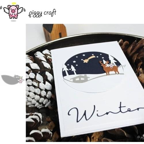Piggy Craft metal cutting dies cut die mold House decoration Scrapbook paper craft album card punch knife art cutter die