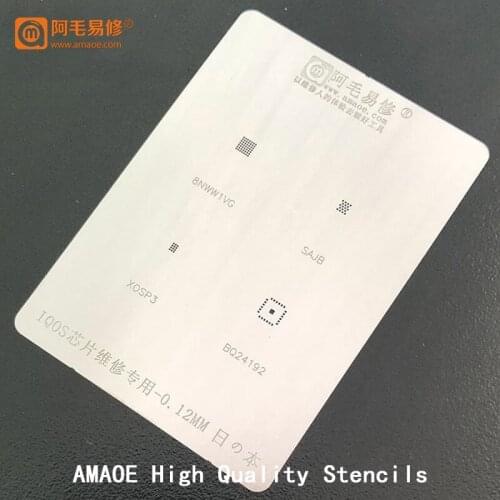 For IQOS Electronic Cigarette 8NWW1VG SAJB XOSP3 BQ24192 Kit IC Chip Tin Planting Solder Template BGA Reballing Stencil